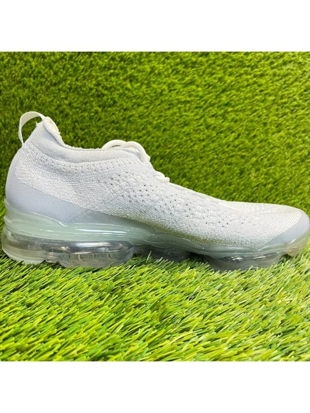 Nike Air VaporMax 2023 FK Pure Platinum Gray Mens Size 8 Running Shoes Sneakers